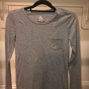 Aerie Long Sleeve Gray Tee